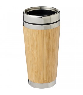 Vaso con aislamiento y exterior de bambú de 450 ml “Bambus”