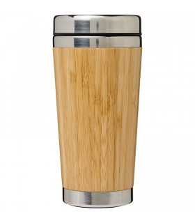 Vaso con aislamiento y exterior de bambú de 450 ml “Bambus”