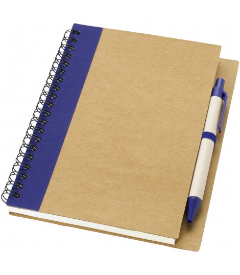 Libreta de papel reciclado con bolígrafo Priestly