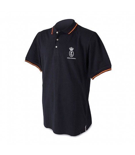 Polo marino bandera cuello y puños (100% algodón peinado)