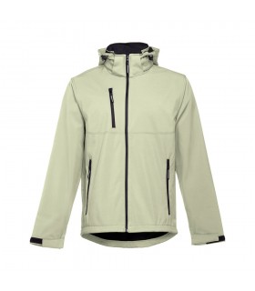 THC ZAGREB Chaqueta softshell para hombre con capucha removible