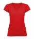 Camiseta de cuello de pico de manga corta para mujer Victoria