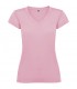 Camiseta de cuello de pico de manga corta para mujer Victoria