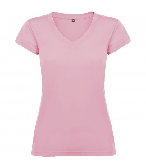Camiseta de cuello de pico de manga corta para mujer Victoria