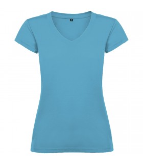 Camiseta de cuello de pico de manga corta para mujer Victoria