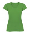 Camiseta de cuello de pico de manga corta para mujer Victoria