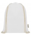 Bolsa con cordon de algodon reciclado GRS de 140 g m Oregon
