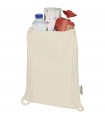 Bolsa con cordon de algodon reciclado GRS de 140 g m Oregon