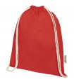 Bolsa con cordon de algodon reciclado GRS de 140 g m Oregon