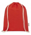 Bolsa con cordon de algodon reciclado GRS de 140 g m Oregon