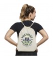 Bolsa con cordon de algodon reciclado GRS de 140 g m Oregon