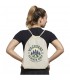 Bolsa con cordon de algodon reciclado GRS de 140 g m Oregon