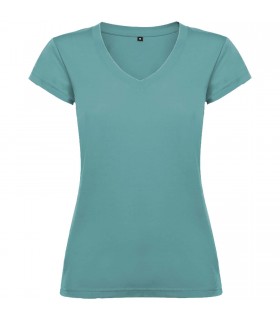 Camiseta de cuello de pico de manga corta para mujer Victoria