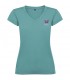 Camiseta de cuello de pico de manga corta para mujer Victoria