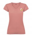 Camiseta de cuello de pico de manga corta para mujer Victoria
