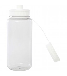 Botella deportiva de RPET con certificado RCS de 900 ml y con tapa multifuncion Ryder