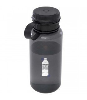 Botella deportiva de RPET con certificado RCS de 900 ml y con tapa multifuncion Ryder