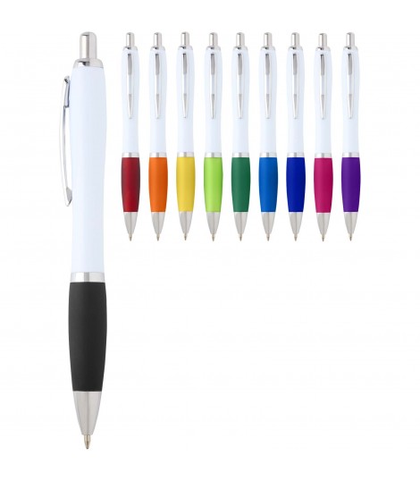 Boligrafo de plastico reciclado Nash tinta azul