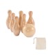 Mini juego de bolos de madera