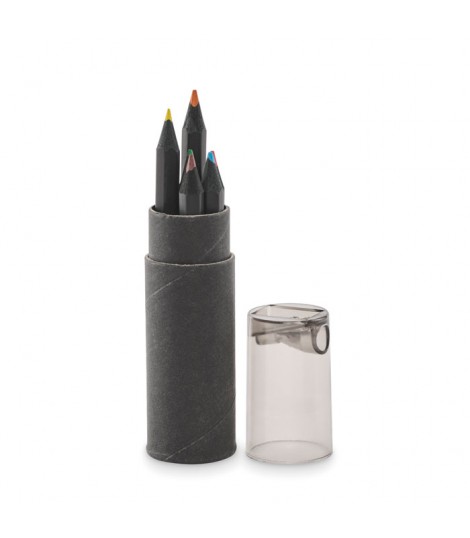Estuche con 6 lapices de color