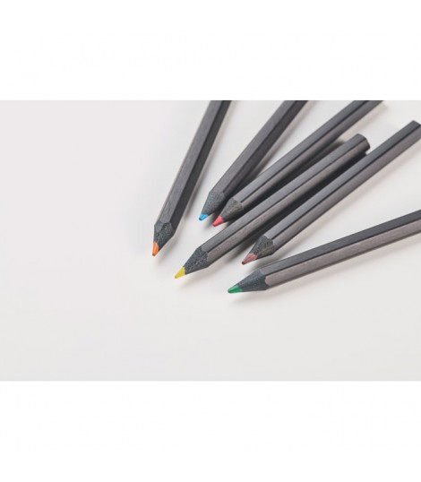 Estuche con 6 lapices de color