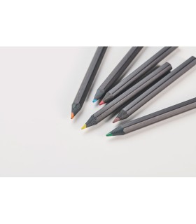 Estuche con 6 lapices de color