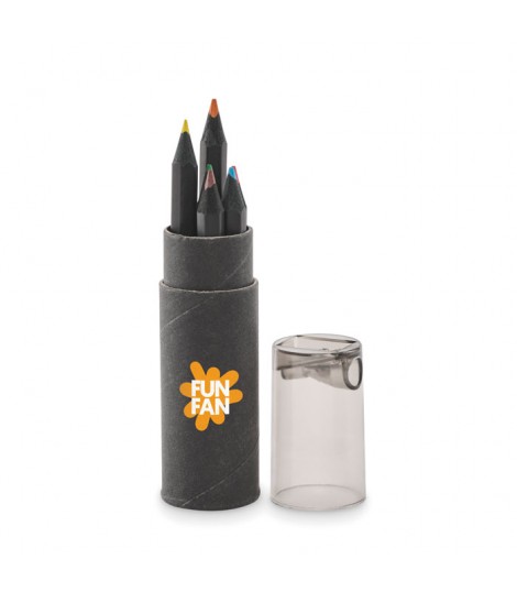 Estuche con 6 lapices de color