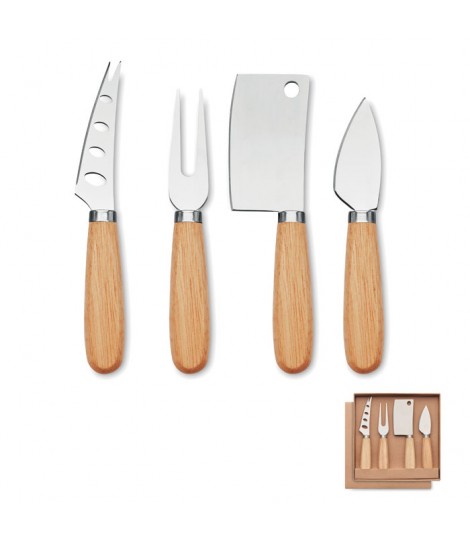 Set de 4 cuchillos para queso