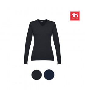 THC MILAN WOMEN Jersey con cuello en V para mujer
