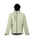 THC ZAGREB Chaqueta softshell para hombre con capucha removible