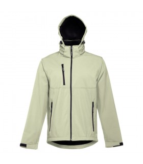 THC ZAGREB Chaqueta softshell para hombre con capucha removible