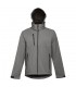 THC ZAGREB Chaqueta softshell para hombre con capucha removible