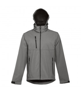 THC ZAGREB Chaqueta softshell para hombre con capucha removible