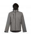 THC ZAGREB Chaqueta softshell para hombre con capucha removible