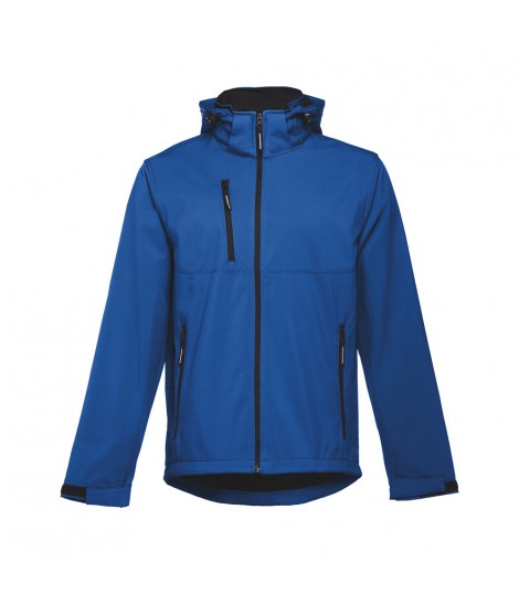 THC ZAGREB Chaqueta softshell para hombre con capucha removible