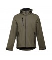 THC ZAGREB Chaqueta softshell para hombre con capucha removible