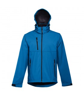 THC ZAGREB Chaqueta softshell para hombre con capucha removible