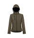 THC ZAGREB WOMEN Chaqueta softshell para mujer con capucha removible