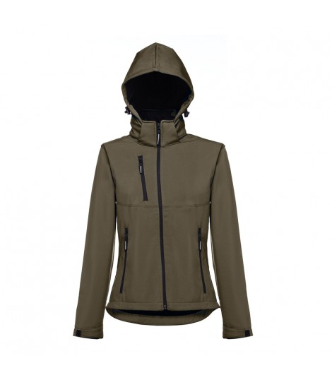 THC ZAGREB WOMEN Chaqueta softshell para mujer con capucha removible