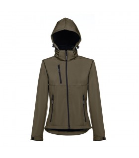 THC ZAGREB WOMEN Chaqueta softshell para mujer con capucha removible