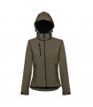 THC ZAGREB WOMEN Chaqueta softshell para mujer con capucha removible