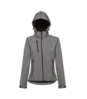 THC ZAGREB WOMEN Chaqueta softshell para mujer con capucha removible