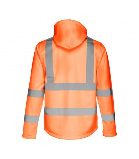 THC ZAGREB WORK Chaqueta de alta visibilidad para hombre con capucha removible