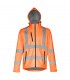 THC ZAGREB WORK Chaqueta de alta visibilidad para hombre con capucha removible