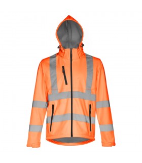 THC ZAGREB WORK Chaqueta de alta visibilidad para hombre con capucha removible