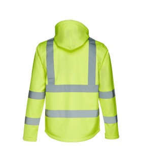 THC ZAGREB WORK Chaqueta de alta visibilidad para hombre con capucha removible