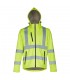 THC ZAGREB WORK Chaqueta de alta visibilidad para hombre con capucha removible