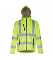 THC ZAGREB WORK Chaqueta de alta visibilidad para hombre con capucha removible