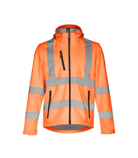 THC ZAGREB WORK Chaqueta de alta visibilidad para hombre con capucha removible
