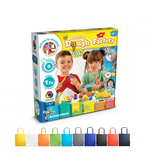 Modeling Dough Factory Kit II Juego educativo suministrado con una bolsa de regalo plegable de 190T